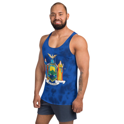 New York Flag Tie Dye Tank Top