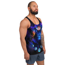 Load image into Gallery viewer, Wolf Moon Galaxy Unisex Tank Top
