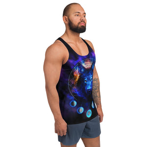 Wolf Moon Galaxy Unisex Tank Top