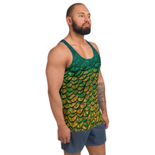 Load image into Gallery viewer, Peacock Feathers  Unisex Tank Top
