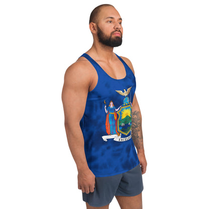 New York Flag Tie Dye Tank Top