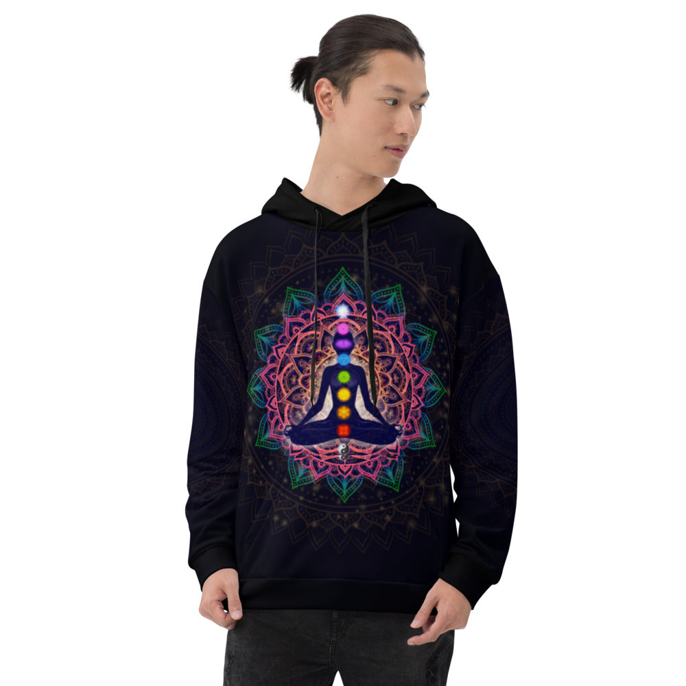 Meditating Human In Lotus Pose Unisex Hoodie
