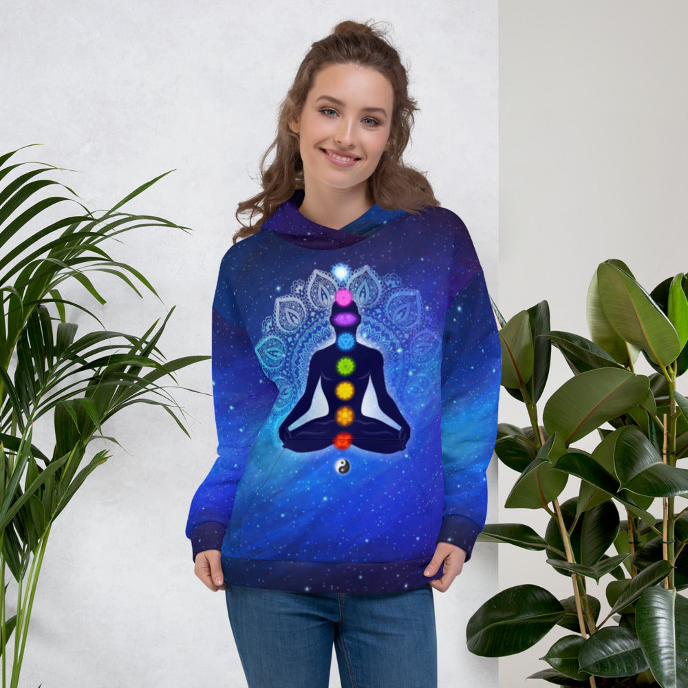Colorful 9 Chakras Unisex Hoodie