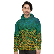 Load image into Gallery viewer, Peacock feathers Unisex Hoodie
