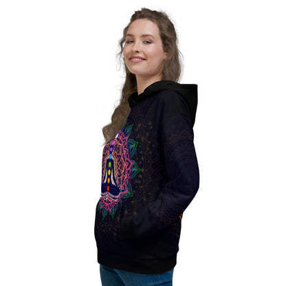 Meditating Human In Lotus Pose Unisex Hoodie