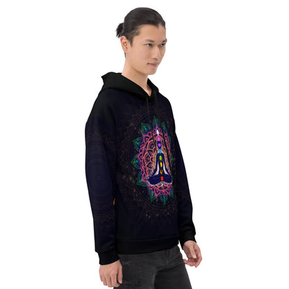 Meditating Human In Lotus Pose Unisex Hoodie