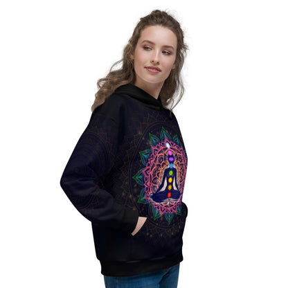 Meditating Human In Lotus Pose Unisex Hoodie