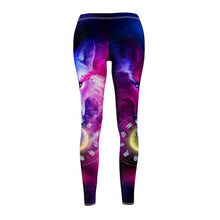 Load image into Gallery viewer, Wolf galaxy and zodiac Women&#39;s Leggings

