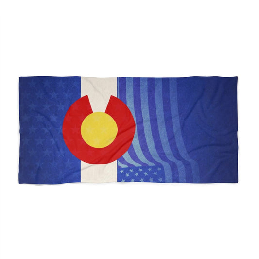 Colorado Flag Beach Towel