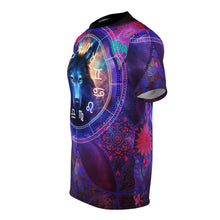 Load image into Gallery viewer, Mandala Wolf Galaxy Zodiac T-SHIRT
