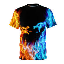 Load image into Gallery viewer, Blue And Red Fiery Dragons T-Shirt
