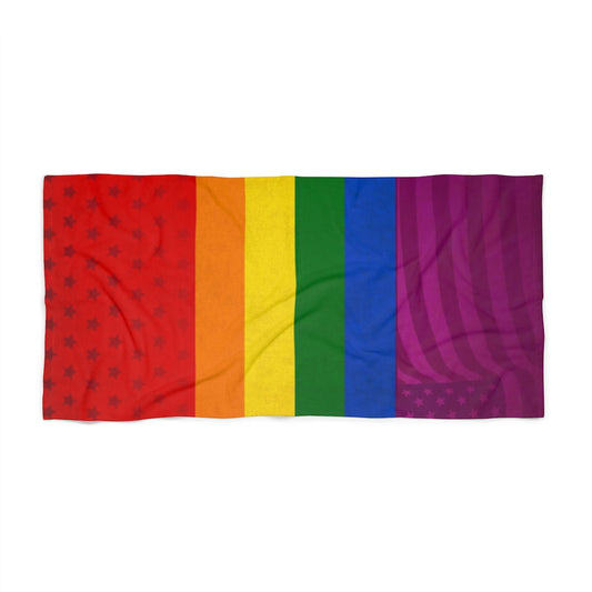Rainbow Flag Beach Towel