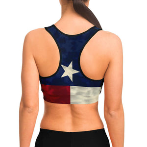 Texas Flag Tie Dye Sports Bra – Hunter Citi